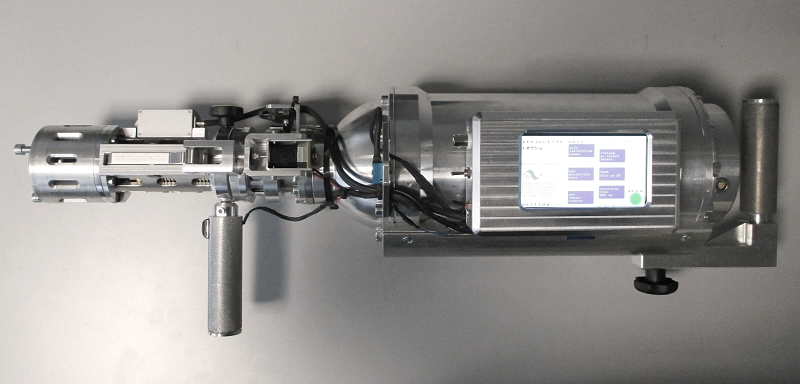 mobile Impactor / gas gun next Generation with display for operating and evaluation