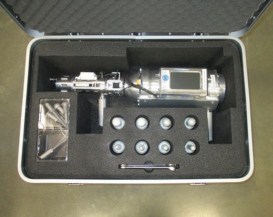 mobile Impactor / gasgun in Transportbox with various projectiles
