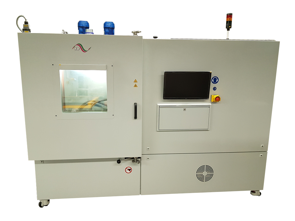 burst pressure test bench with chamber